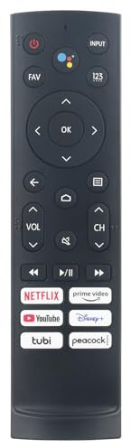 AULCMEET ERF3A90 Neu Replace Voice Remote passend für fit for Hisense 4K ULED HDR Smart TV U7G U9G U8H Series 55U6K 75U6K 85U7H 55U7G 65U78G 75U78G 65U8G 65U7G 55U8G