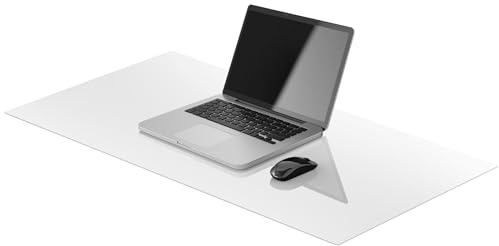 Panorama Tapis de Bureau Transparent 120x60 cm - Disponible en Diverses Mesures - Nappe Transparente Épaisse - Protege Tableau