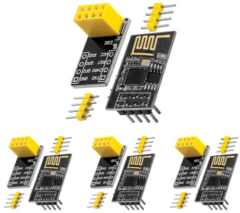 4pcs ESP8266-01S WLAN WiFi Modul mit Breadboardadapter kompatibel mit Arduino
