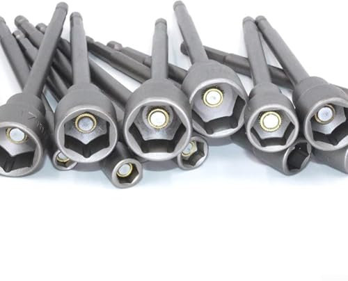 Magnetischer Steckschlüsselsatz, Steckschlüsseladapter, 150 mm Länge, Chrom-Vanadium-Stahl, geeignet für pneumatische Bohrer, elektrische Schraubendreher (17 mm)
