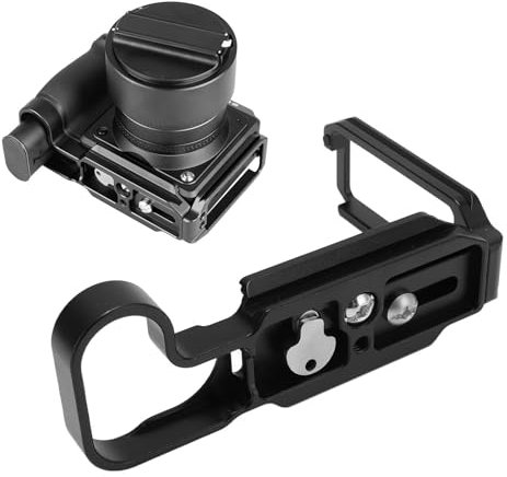 Staffa a L per Fotocamera DSLR per Hasselblad X2D, Piastra a Sgancio Rapido Verticale con Fori per Viti Laterali da 1/4 di Pollice, Supporto a Sgancio Rapido per Fotocamera
