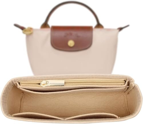 Organizer für Longchamp Tasche,Multi-Pocket Felt Handbag Organizer,Handtaschen Organizer,Folding Tote Bag Organizer,Purse Organizer,Filz Organizer für Taschen,Premium Taschen Organizer