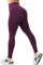 JOYSPELS Sport Leggings Damen, High Waist Sporthose Blickdicht Sportleggins Gym Leggins Push Up Yogahose, Bordeauxrot L