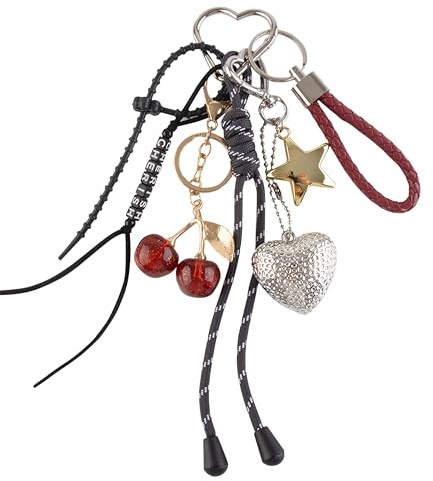 Georgie Porgy Accessoires pour Sacs à main Bag Charm Porte-clés pour Femmes Pendentif de Sac pour Sac à dos Cadeau d'anniversaire pour filles