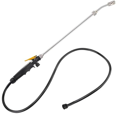 High Pressure Sprayer - Backpack Pump Spray Wand, 29 Inch Trigger Hose Rod | Adjustable Stainless Steel Nozzle Extension Tube Assembly Long Reach Spraying Accessory for Gardening Equipment