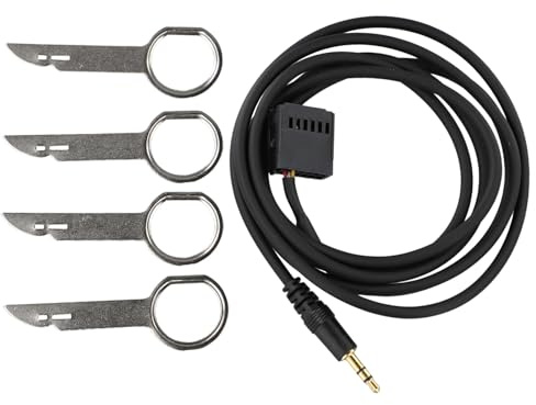 ARMYJY Cavo adattatore ingresso AUX 6000CD con 4 chiavi di rimozione per Ford Focus, Mondeo, Fiesta, Fusion, Galaxy, C-Max, S-Max e per transito (2005+)