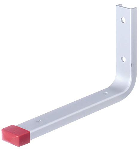 Alberts 856779 Wandhaken | wahlweise in verschiedenen Ausführungen | gerade | Aluminium | Tiefe 160 mm | Höhe 90 mm | 10er Set