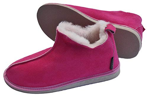 Lammfell Hausschuhe Mokassin Cinderella pink Schuhgröße EUR 41