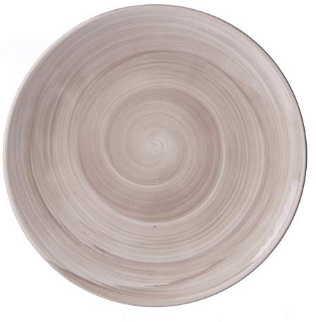 Flirt by R&B 745.023 Speiseteller, rund, Keramik, braun, weiß, 210 mm, 210 mm