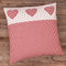 Kissen-Bezug in 50x50 cm für Deko-Kissen Sofa-Kissen - Baumwolle Kissen-Hülle LISE Landhaus-Stil rot weiß kariert gepunktet - Waschbarer Reißverschluss Zierkissen-Bezug für Couchkissen