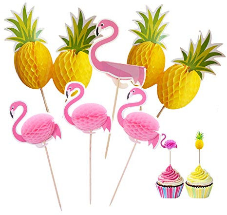 100 Cake Topper Flamenco Una Vez Cake Topper Brochetas de Bambú para Cócteles Pinchos de Madera para Decoración de Fiestas para Tartas Decoración Cupcakes Cócteles Fruta Decoración Banquete de Boda