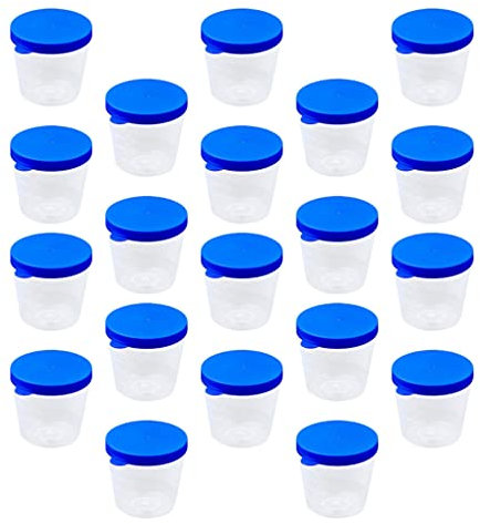 iplusmile 100pcs Container for Laboratory Use Sample Cups for Fecal Analysis and Histology Leakproof Design for -term Liquid Storage Versatile Liquid