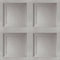 SOPHIE LAURENCE Wood Panel Effect Wallpaper Realistic Square Panelling Flat Finish 3D Wallpaper Grey