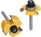 Hilitand 2pcs Slot Cutter Router Bit 1/4in Shank 3 Wing Adjustable 6 Different Cutting Widths 1/16, 3/32, 1/8, 5/32, 3/16, 1/4in Depth for Solid Wood, Particle Board