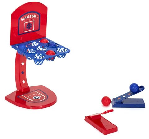 MISTER GADGET - MG3341 - Jeu de Basket de Bureau avec Lanceurs