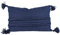 Foreside Home & Garden Kissen, geflochten, 35,6 x 55,9 cm, handgewebt, gefüllt, Marineblau