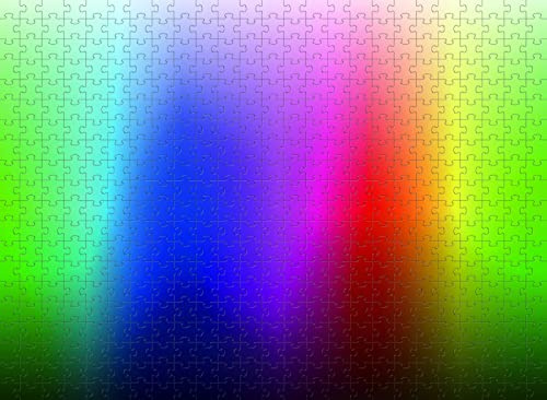 1000 Teile Puzzle Rainbow Gradient Puzzle Ideal für Entspannung und Meditation Lernspiel