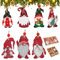 21 Stück Christbaumschmuck Wichtel Holz Zwerg Weihnachtsbaumschmuck Weihnachtsanhänger Weihnachtsdeko Anhänger Baumschmuck Deko für Weihnachtsbaum