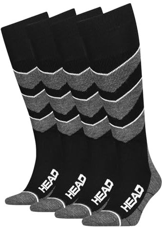 Head Unisex KNEEHIGH, Black Combo, 35/38 (2er Pack)