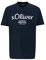 T-Shirt mit Logo-Print Navy S