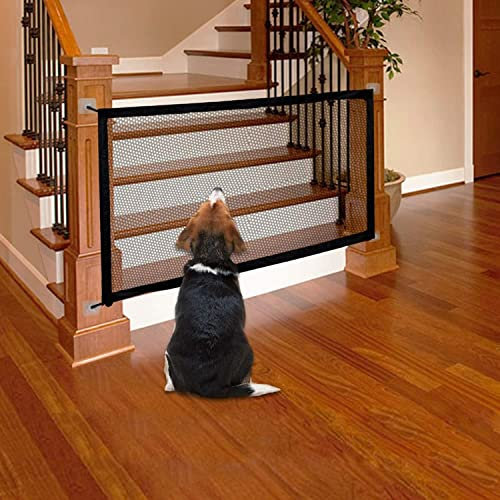 RZMZBY Haustiere Babys Treppenschutzgitter Ohne Bohren Katze Hunde Absperrgitter Türschutzgitter treppenschutzgitter Hund 110 x70cm Katze Tür Geeignet für Haustiere, Baby