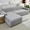 WULTNICEW Sofa Überzug Sofaschoner Sofabezug 1 Sitzer, Sofa Bezug Wasserfest Stretch Sofa Cover Überwurf Universal Couch überzug, Ecksofa für L Form Erfordert Zwei Couchbezug(1SITZER, Hellgrau)