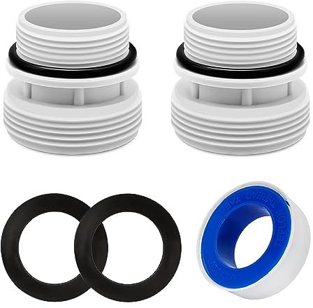 4560 40mm to 1 1/2 Inch Hose Conversion Adapters, Filter Hose Conversion Kit Compatible with Intex Hayward Coleman Pool Filter Hose Fitting, Above Ground PVC Adapter