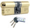 Brass 3 Star Euro Cylinder Anti Snap Bump High Security uPVC Door Barrel TS007:2014 Lock (50 Int / 45 Ext)