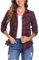 Irevial Karierte Bluse Damen Karohemd Langarmshirt Casual Hemd Oberteile Button Down Hemdbluse Boyfriend Plaid Shirt Top Blau XXL