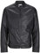 JACK & JONES Synthetic Leather Jacket Synthetic Leather Jacket Black S Black S