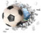 Breakthrough Wandtattoo Kinderzimmer Junge 3D Wandtattoo Fußball Poster Wandaufkleber FussballWandbild Videospiel Wandstikcer für Jugendzimmer Kinderzimmer Deko