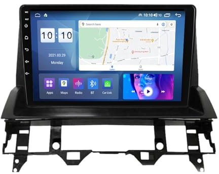 9 Touch Car Stereo Radio DAB Head Unit GPS Navigation For Mazda 6 2002-2008 Android 12 Car radio Built-in CarAutoPlay Backup Camera Support DSP Bluetooth USB android auto (Size : 4+WIFI 1G+16G)
