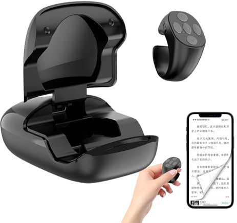 Buerfu Remote Control Page Turner - E-Reader Controller Camera Photo Clicker,Bluetooths Scrolling Ring Page Turner Portable And Lightweight Wireless E-Reader Controller