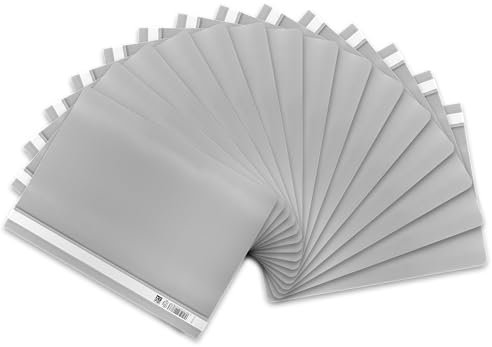 Oxford Schnellhefter A4 aus Kunststoff, grau, 15 Stück