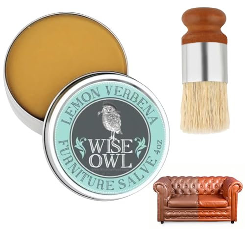 MILIAFLICK Ledermöbel Salbe mit Pinsel Ledermöbelsalbe Möbelledersalbe Möbel Salbebürste Möbelsalbe für Leder Ledersalbe Für Möbel und schützen Sie Ihr Lederstück für Leder Holz Möbel Autositze