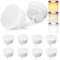 YindaLux 10er Set LED Modul Dimmbar ø50x23mm für Einbaustrahler Aufbauspot 4.9W 500LM 3CCT Warmweiss 3000K Neutralweiss 4000K Kaltweiss 6500K IP44 Wasserdicht 120°Modul Ersetzt GU10 MR16 Leuchtmittel