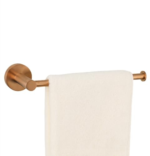 Accesorios de baño de Oro Rosa Cepillado, Soporte para Papel higiénico, toallero, Barra, Ganchos, Soporte para Cepillo de Dientes, Acero Inoxidable, toallero