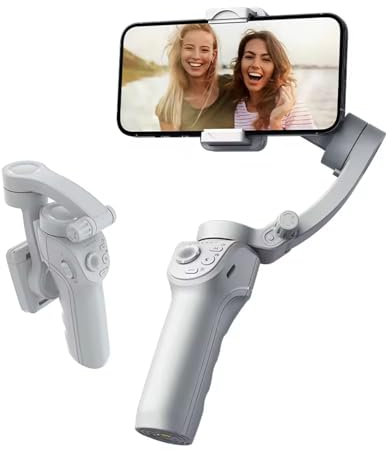Gimbal per telefono a 3 assi, tracciamento oggetti, asta di prolunga integrata, portatile e pieghevole, gimbal per Android e iPhone, stabilizzatore per vlogging, selfie stick portatile per video da sm
