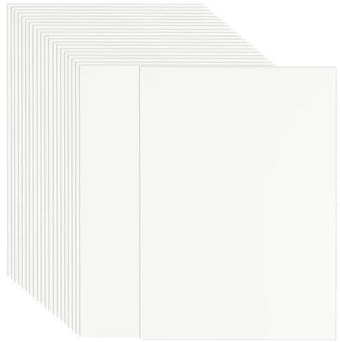 GBACHOOSE 100 Stück Kartonpapier A4, Menükarten, 250g/m² Papier A4 Elfenbein Papier, Dickes papier 21 x 29,7 cm für Einladungen, Hochzeit, DIY-Karten