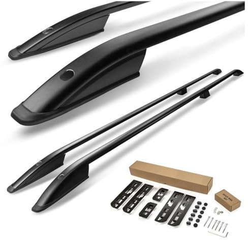 CHROMEMASTER | Dachreling Dachträger Kompatibel mit VW Multivan T5 L2 LWB LANG 2003-2015; Zur Befestigung der Dachgepäckträger, Dachkörben, Dachboxen oder Dachfahrradträger | Konstruktion aus Alu