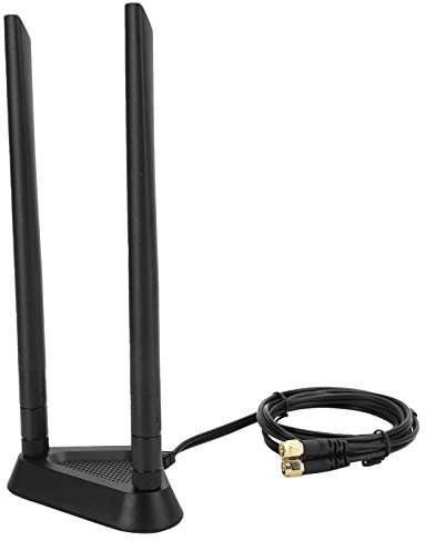 Rp-SMA Extension Cable, Wifi Booster Antenna with 1.1m Extension Cable Antenna Base Wifi Cable Extender SMA Antenna Base (Extension cord base + 8DB antenna)