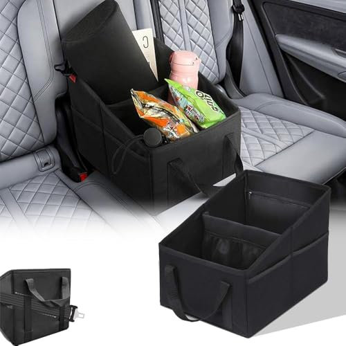 SYPPCH Autositz Organizer Für Citroen ami AMI Xsara Picasso Berlingo C1 C2 C3 Aircross C4, Sitzaufbewahrungstasche, Auto Rücksitz Organizer mit Netztaschen, Autositz-Tasche