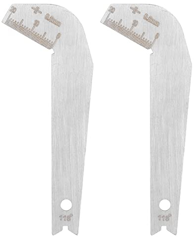 Drill Bit Angle Gauge, 2Pcs 135 Metal Blade Measurement Tool for Sharpening Blades and Sharpness Testing with 118 Degree Accuracy