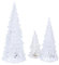 BUGUUYO 3 Pezzi Albero di Natale in Acrilico LED Albero Luminoso Albero di Natale Colorato Ornamento per Albero di Natale Batteria Colore Casuale
