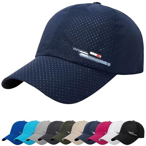 YKDLLF Cappello da Baseball Estivo da Uomo Cappellino Donna con Visiera Rete Traspirante ad Csciugatura Rapida Cappellini Cappello da Baseball Uomo con Visiera Unisex Cotone Regolabile