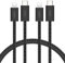 Belkin Pack de 2 Câbles USB-C à gaine tressée avec connecteur Lightning (1,5 m, doux au toucher, souple, recharge rapide, pour iPhone 14 et version antérieure, iPad 9e gén., AirPods, noir)