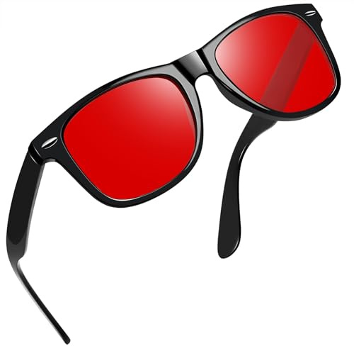 Joopin Lunettes de Soleil Polarisées Rétro Classique Protection UV400 | Anti-Reflets, Monture Carrée Ultra-Légère et Durable, Style Tendance Vintage Homme Femme pour Conduite Voyage Courir