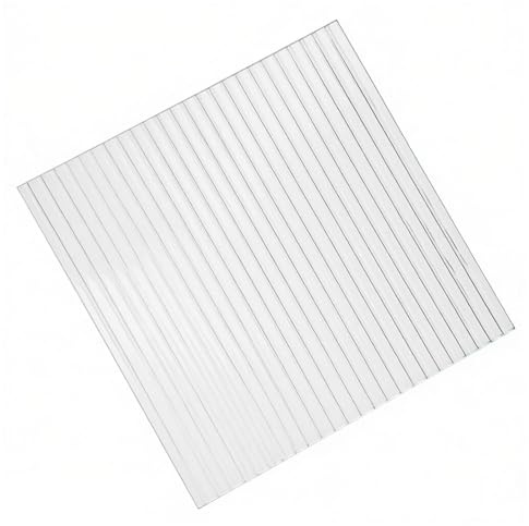 DFDPAXL Plaque en Acrylique Transparent À Larges Rayures Épaisseur 5 Mm Convient pour Bureau À Domicile, Cloison, Porte De Placard Ou Mur Décoratif,300×400×5mm