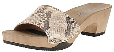 Softclox S3382 Kelly Schlange - Damen Pantolette - 60-Gold, Größe:41 EU