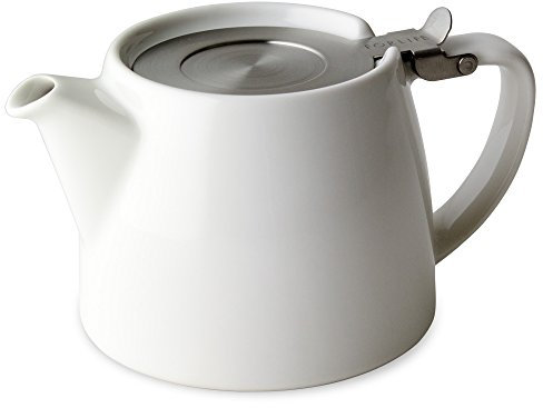 Forlife Stump Teapot, 18oz 510 mL, White